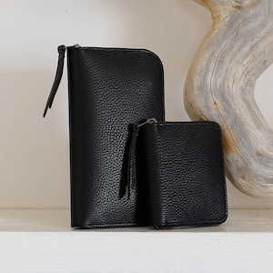Cartera de piel con cremallera, ¡disponible en 5 colores!
