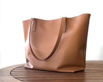 Leather Tote Bag Full Grain Leather Tote Bag Personalized gifts,  Cloud Oslo.