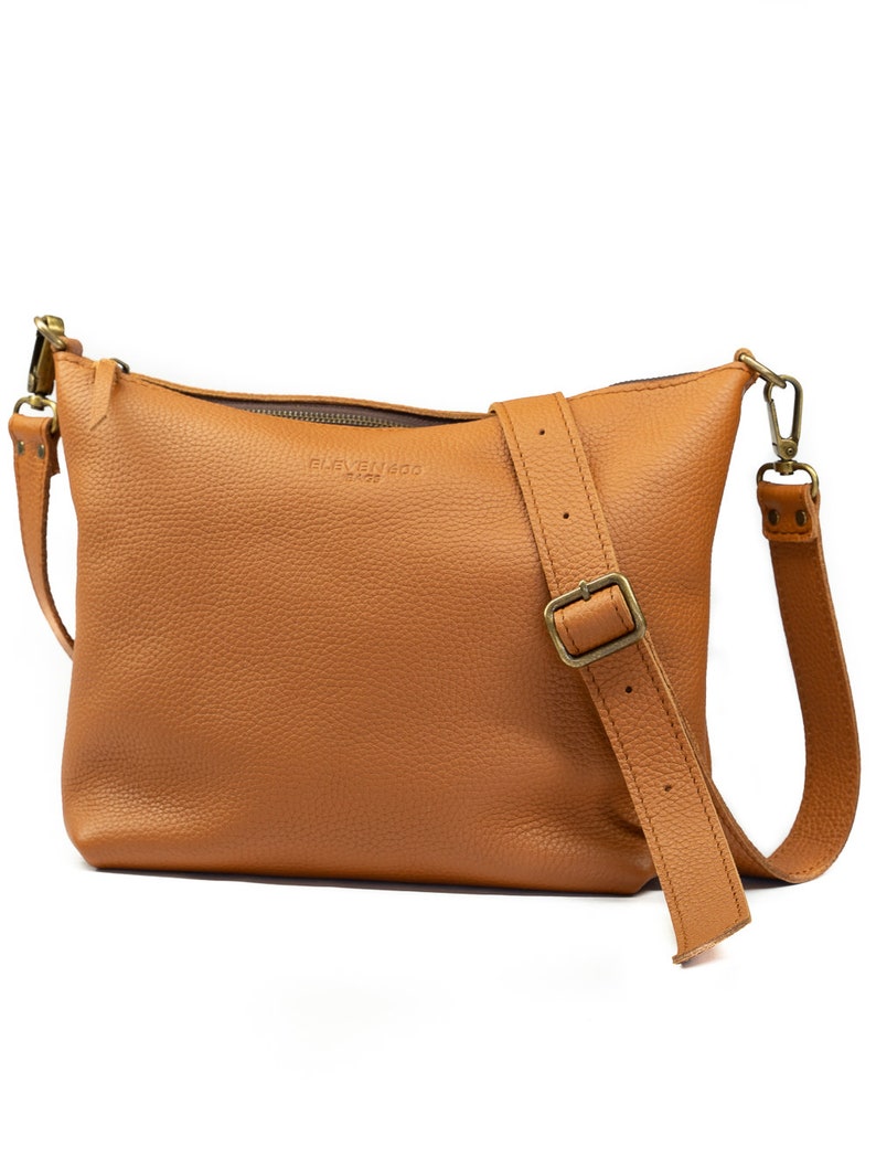 Leather Crossbody Bag Now You Can Add a Short Strap to Your Etsy