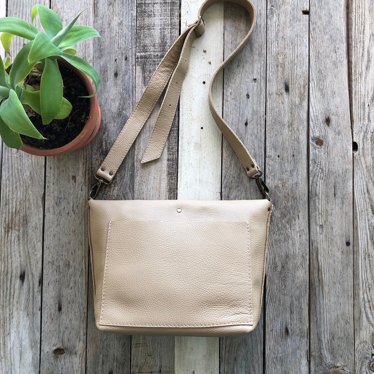Handmade Leather Crossbody Bag Available in 16 Different Etsy