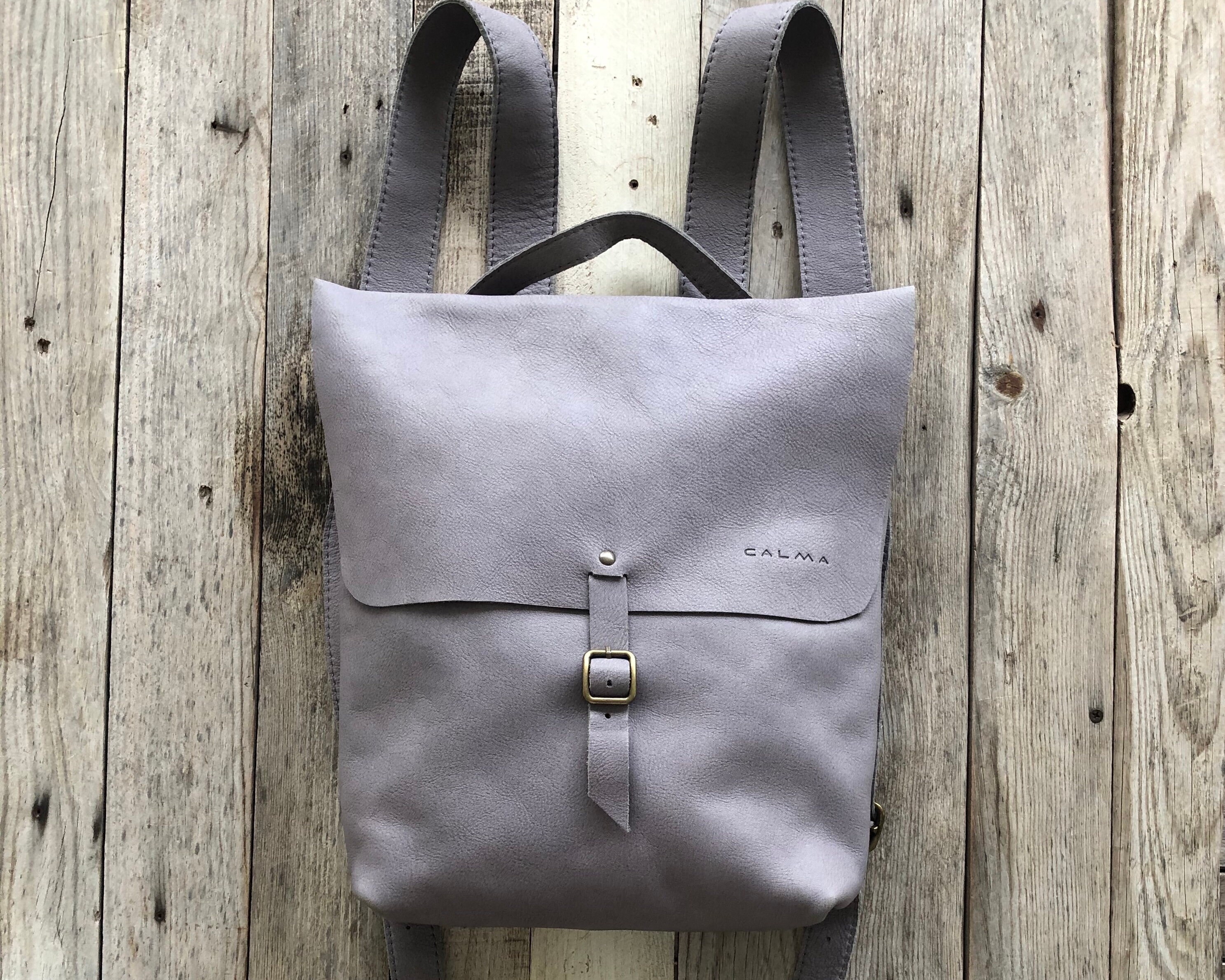 spanish leather backpack