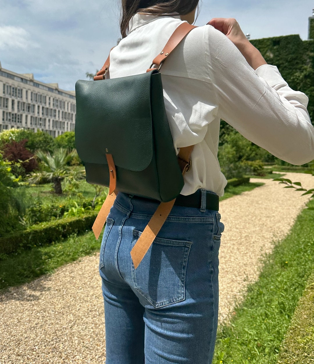 Leather Backpack for women. Full Grain Leather Gift Dubhe Etsy 日本