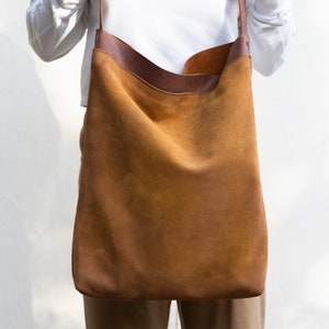 Suede Leather bag. image 3