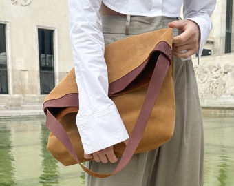 Suede Leather bag.