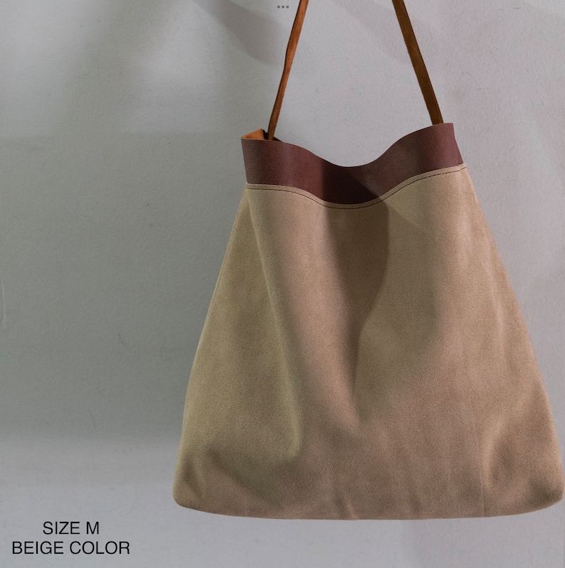 Sac en cuir suédé. image 7