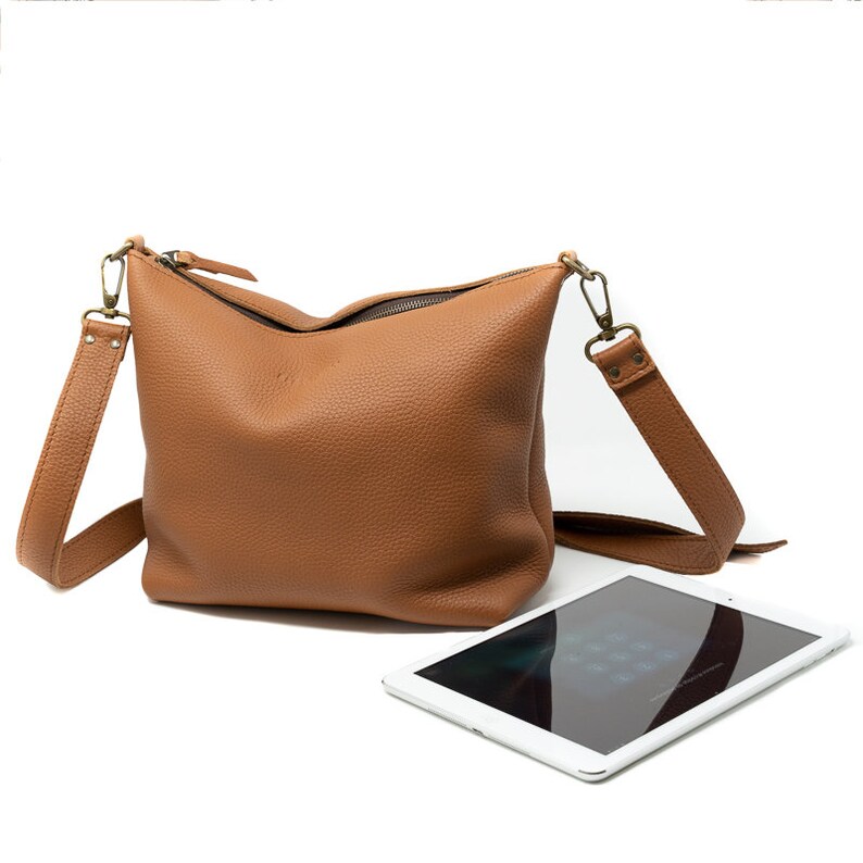 Leather Crossbody Bag Now You Can Add a Short Strap to Your Etsy