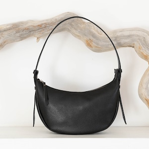 Leather Shoulder bag. MOON