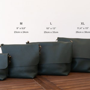 Leather Crossbody bag. Leather bag. handmade leather bag. UN The Original. zdjęcie 3