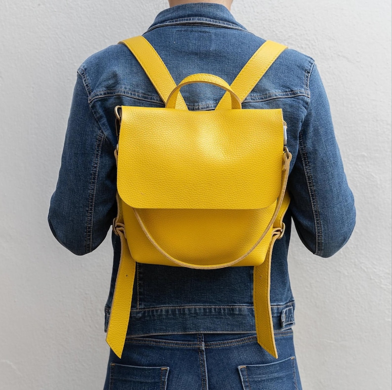 Leder Mini Rucksack Vollnarbenleder Geschenk UN APK Größe M Bild 1