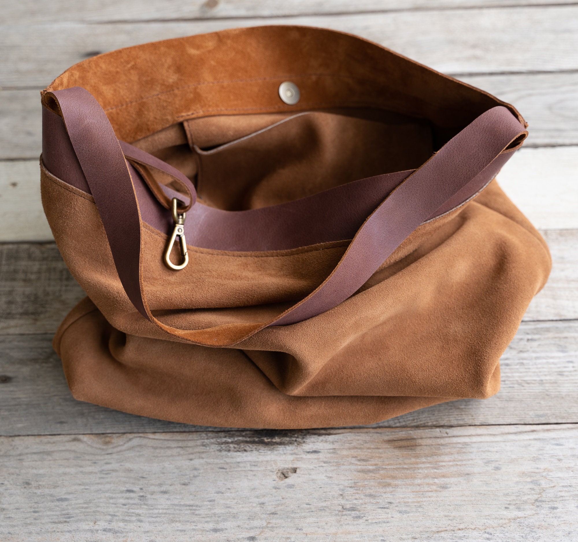Suede Leather Bag. Etsy