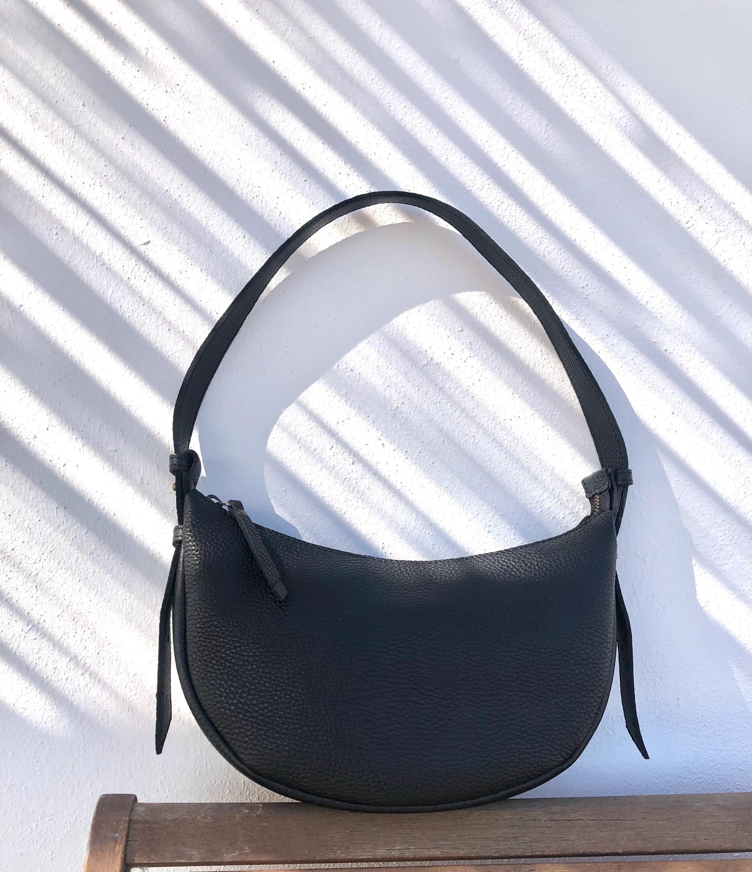 Leather Shoulder Bag. MOON - Etsy