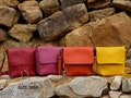 Available in 16 colors! Leather Crossbody Bag. Handcrafted. UN product logo