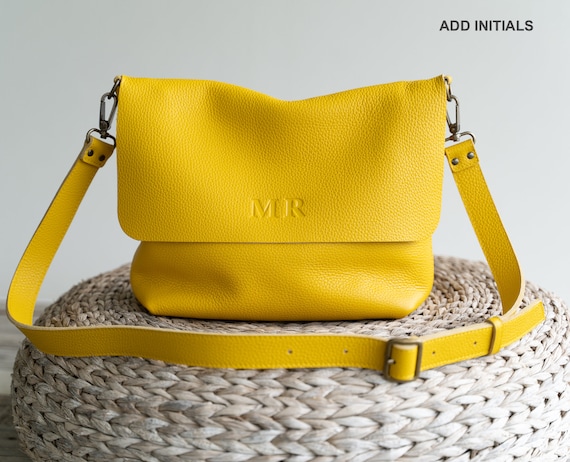 Available in 16 Colors! Leather Crossbody Bag. Handcrafted