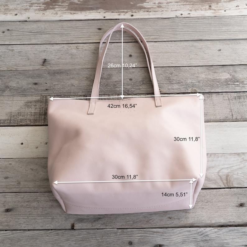 Leather Tote Bag Full Grain Leather Tote Bag Personalized Etsy