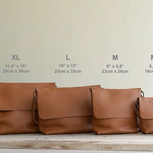 Available in 16 colors Leather Crossbody Bag. Handcrafted. UN image 8