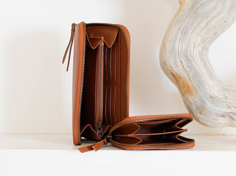 Leather Zip Wallet, Available in 5 colors image 6