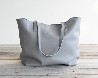 leather tote bag full grain leather tote bag personalized gifts, available in 6 colors! Cloud Oslo.