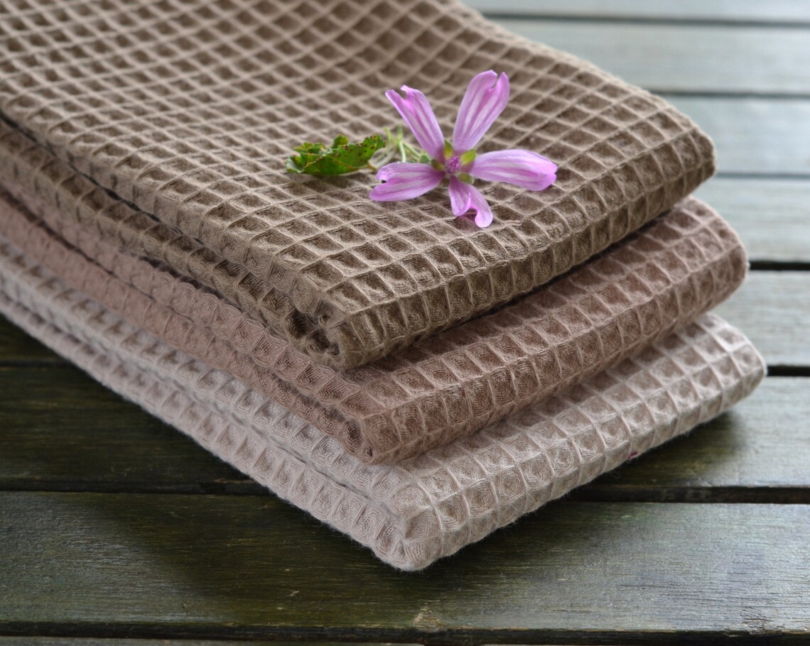 Waffle Tea Towel Cotton Kitchen Towel Stitch Dish TowelKitchen Etsy