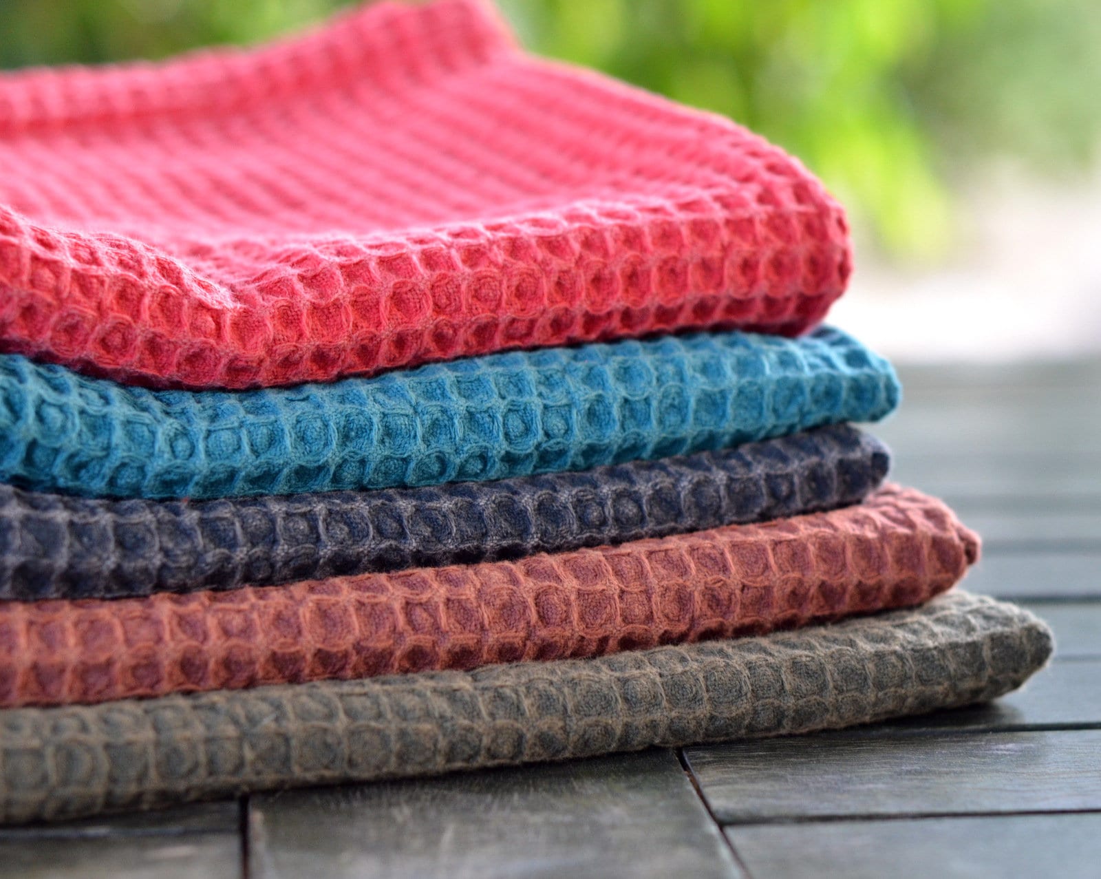 Large Waffle Tea Towel Cotton Stone Washed Tea Towel Dish Etsy