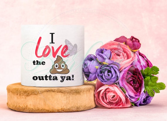 Valentine's Day Toilet Paper Gag Gift - Love the ** out of you.