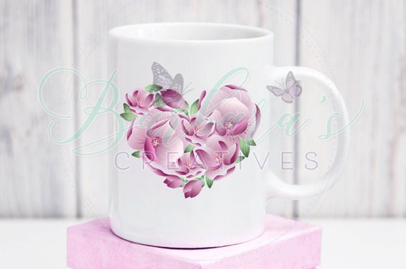 Pink Flower Mug