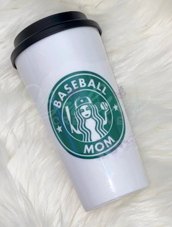 Baseball Mom Personalized Starbucks Style Cup