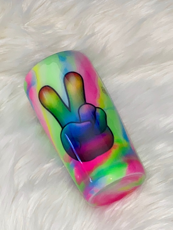 Tie Dye Peace Tumbler