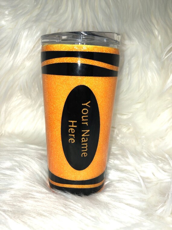 Teacher's Crayon Cup 20oz (Teacher's Gift, Teacher Appreciation, Crayon, Glitter Cup, Teacher cup)