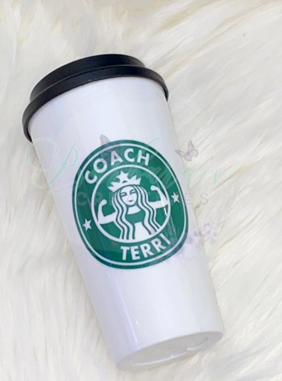 Fitness Trainer Personalizes Starbucks Style Cup