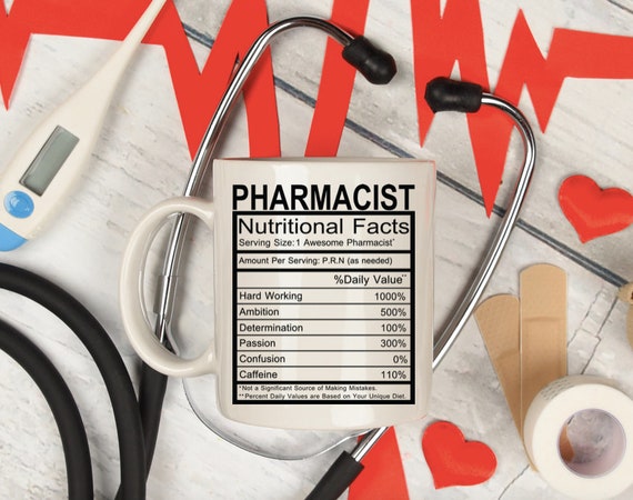 Pharmacist Nutritional Facts Mug