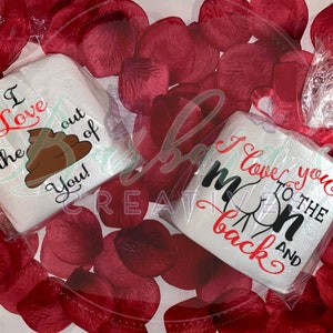 Valentine's Day Toilet Paper Gag Gift - (2Pack)