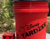 Disney YARDZEE (Farkle, Yardzee, Lawn Dice, Tailgate Party, Yard Games, Lawn Games, Backyard Games, Family Games, Giant Dice, Outdoor Game)