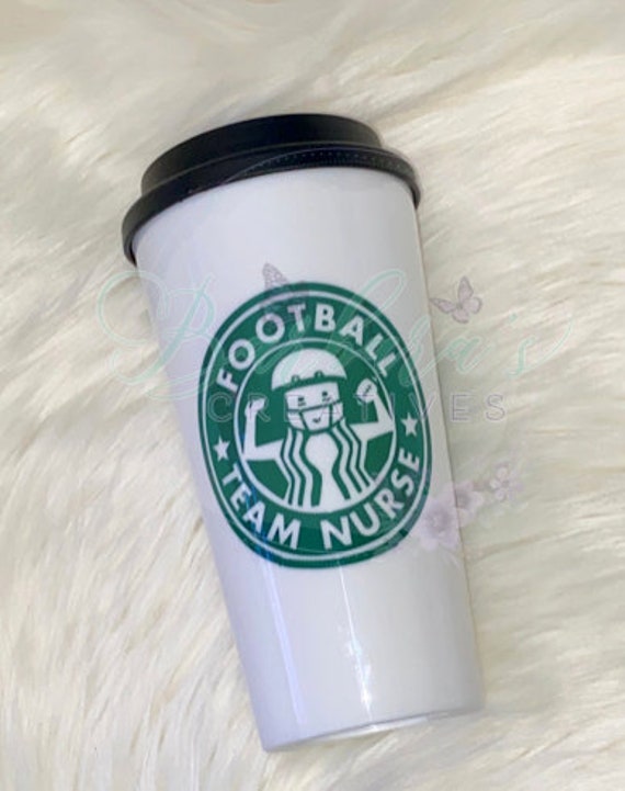 Football Nurse/Mom Personalized  Cup Football Player, Football Coach FootBall Mom, Football Nurse, Football Dad Football Team)