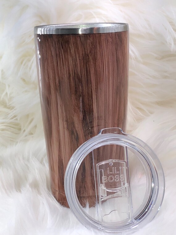 20oz Wood Grain Tumbler- Ready to Ship