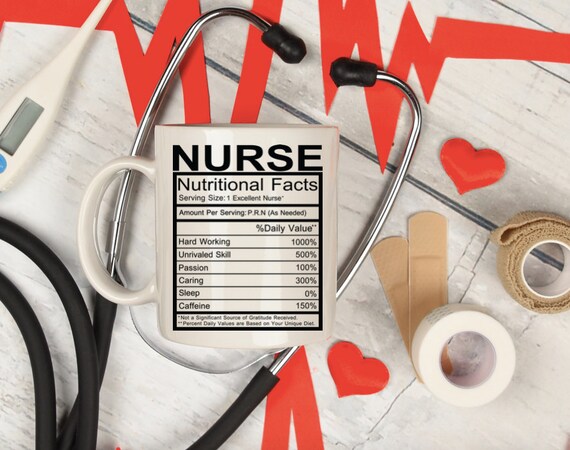 Nurse Nutritional Facts Mug