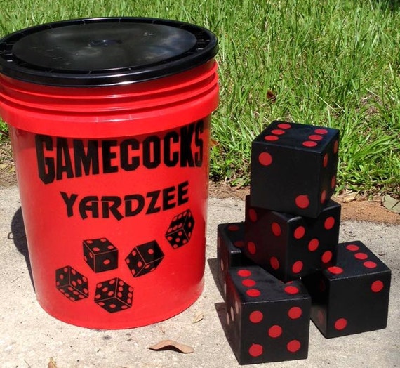 Yard Yahtzee (Farkle, Yardzee, Lawn Dice, Tailgate Party, Yard Games, Lawn Games, Backyard Games, Family Games, Giant Dice, Outdoor Game)