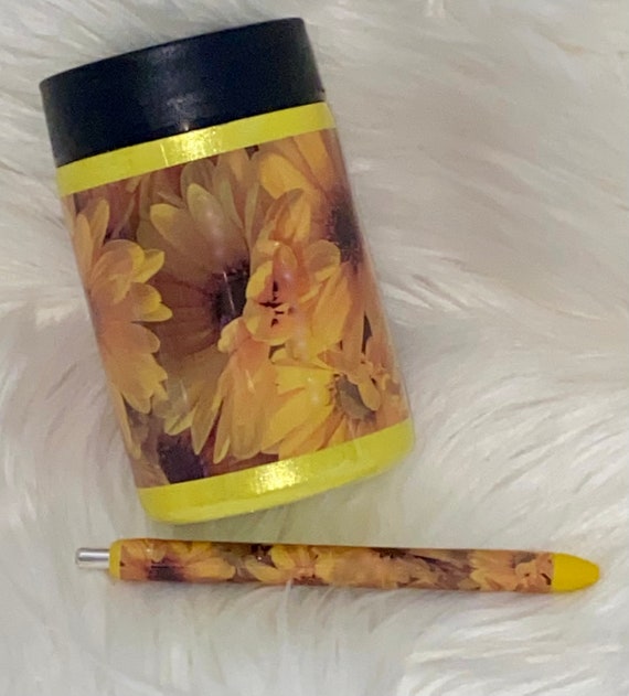 Sunflowers & Pen Tumbler Set