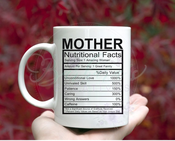 Mother Nutritional Facts Mug