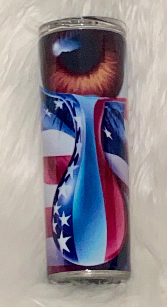 Skinny Stainless Tumbler 20oz  - USA Flag