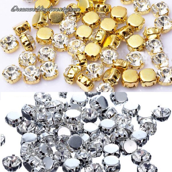 Sew on Rhinestones in Setting Etsy