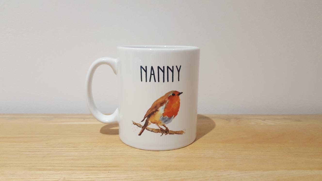Personalised Robin Mug Etsy