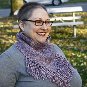 V-neck Cowl - PDF weaving pattern for rigid heddle loom