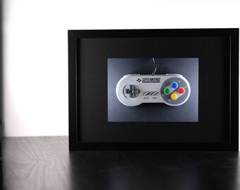 SNES Controller in Smart LED Frame controlled via App or Amazon Alexa