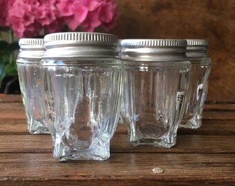 Vintage cosmetic jar | Etsy 1950 1960s Milk Glass Cosmetic Jars