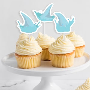 Shark Cupcake Topper Printable Shark Fin Fintastic Cake Decoration ...