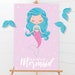 Pin The Tail on The Mermaid Poster - Printable Pin The Fin Under The Sea Birthday Party Game - Magical Mermaid Party Game Sign - 0004