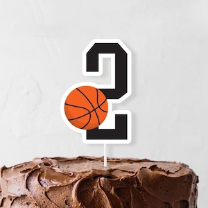 Basketball Cake Topper - Printable Born 2 Ball ZWEI zweiter Geburtstag Cake Smash Banner - Slam Dunk Sports Boy 1st Party Decor - 0113