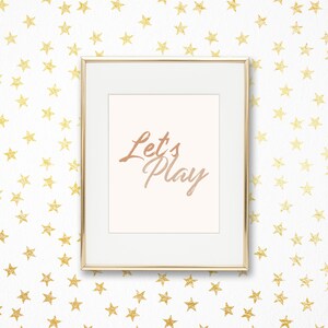 Let&#39;s Play Boho Rainbow Playroom Art Print - Printable Homeschool Poster - Teacher Classroom Wall Decor - Nursery - BoRaPlay