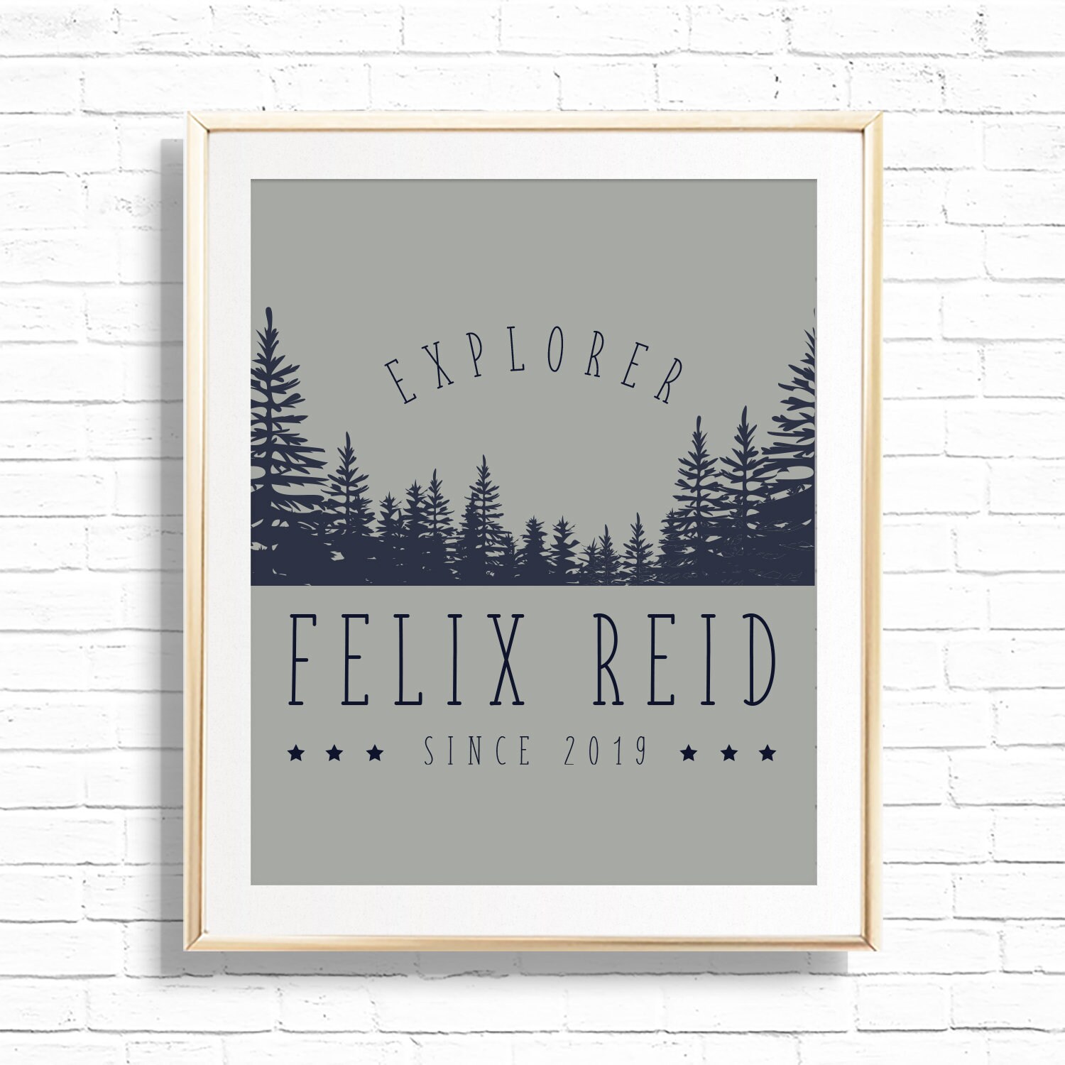 Mountain Nursery Art Print Set Printable Personalized Set of | Etsy