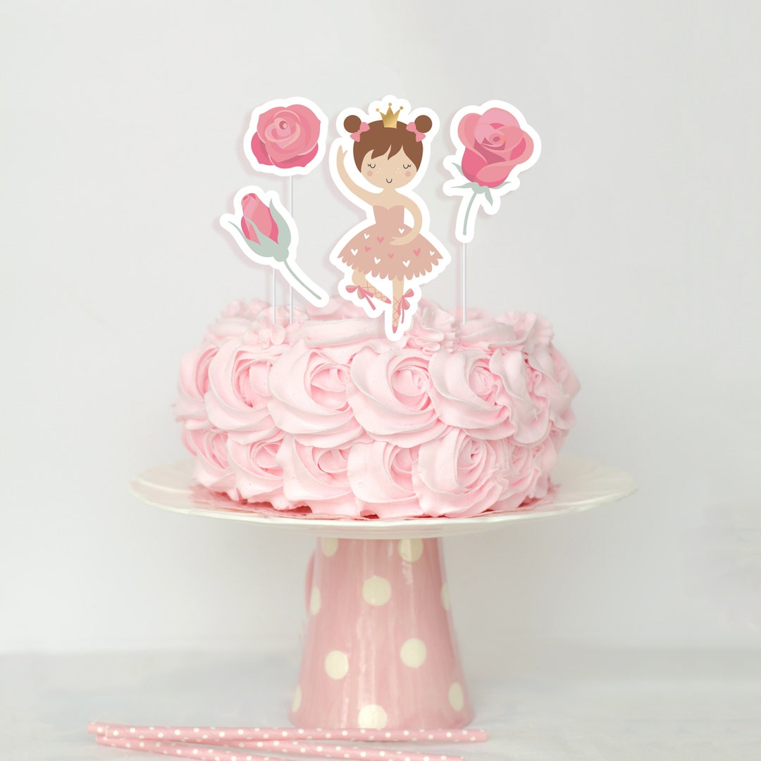 Ballett Cake Topper – Ballerina-Mädchen Zum Geburtstag